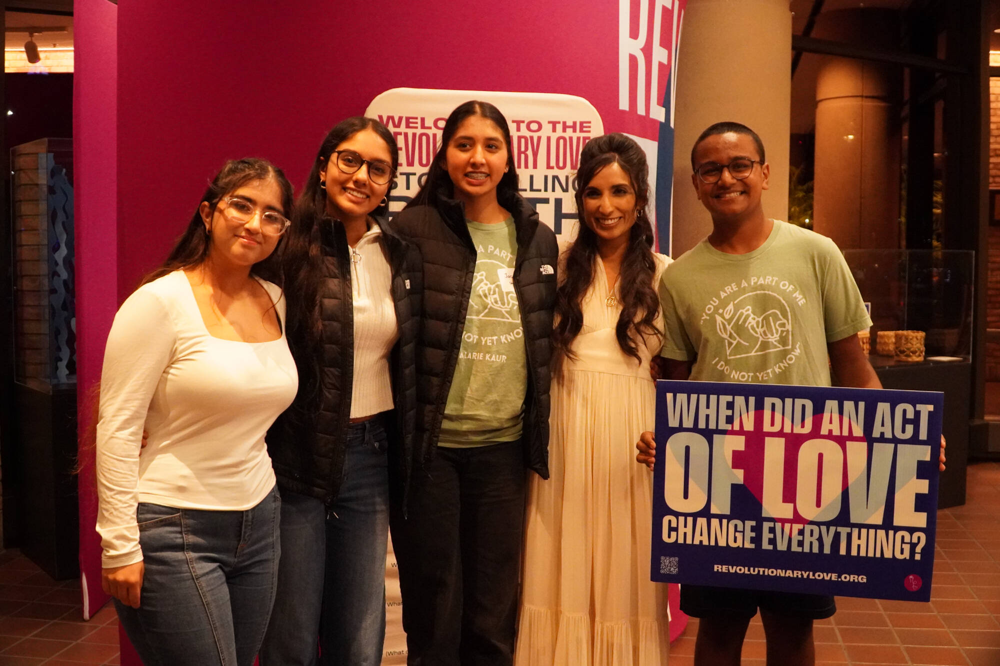 Kaufman interfaith scholars at Valarie kaur event